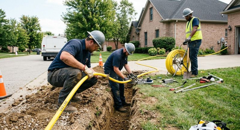 Gas Line Rerouting in Austin, TX